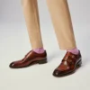 Sartok – Schnallenschuhe – Patiniertes Kalbsleder – Havane – Herren Sartok – Schnallenschuhe – Patiniertes Kalbsleder – Havane – Herren