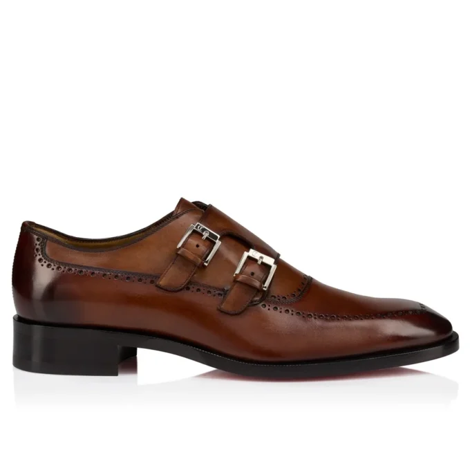 Sartok – Schnallenschuhe – Patiniertes Kalbsleder – Havane – Herren Sartok – Schnallenschuhe – Patiniertes Kalbsleder – Havane – Herren