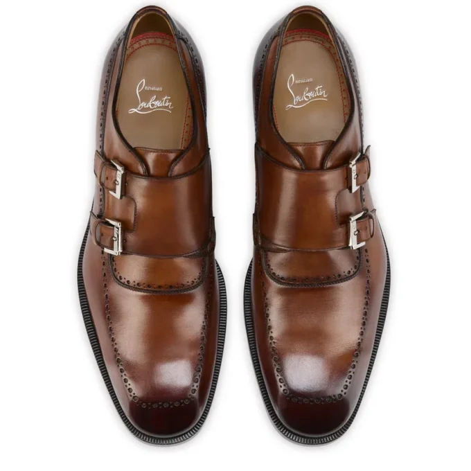 Sartok – Schnallenschuhe – Patiniertes Kalbsleder – Havane – Herren Sartok – Schnallenschuhe – Patiniertes Kalbsleder – Havane – Herren