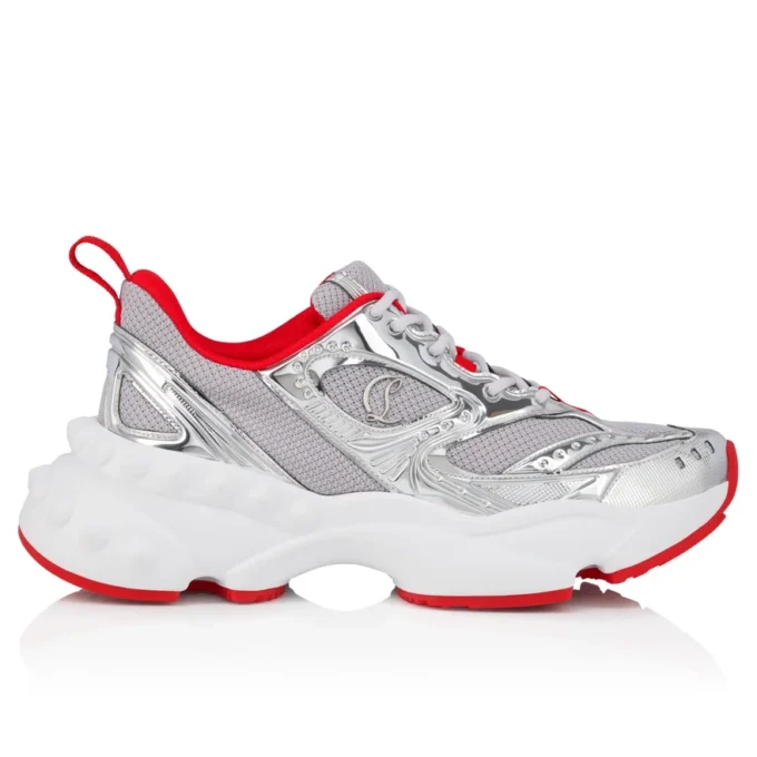 So Flo – Laufsneaker – Laminiertes Kalbsleder – Silber – Herren So Flo – Laufsneaker – Laminiertes Kalbsleder – Silber – Herren