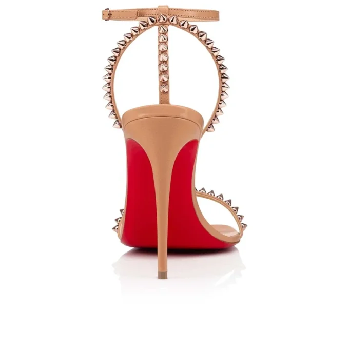 So Me – 100 mm Riemchensandalen – Kalbsleder und Spikes – Blush – Damen So Me – 100 mm Riemchensandalen – Kalbsleder und Spikes – Blush – Damen