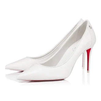 Sporty Kate – 85-mm-Pumps – Nappaleder – Bianco – Damen