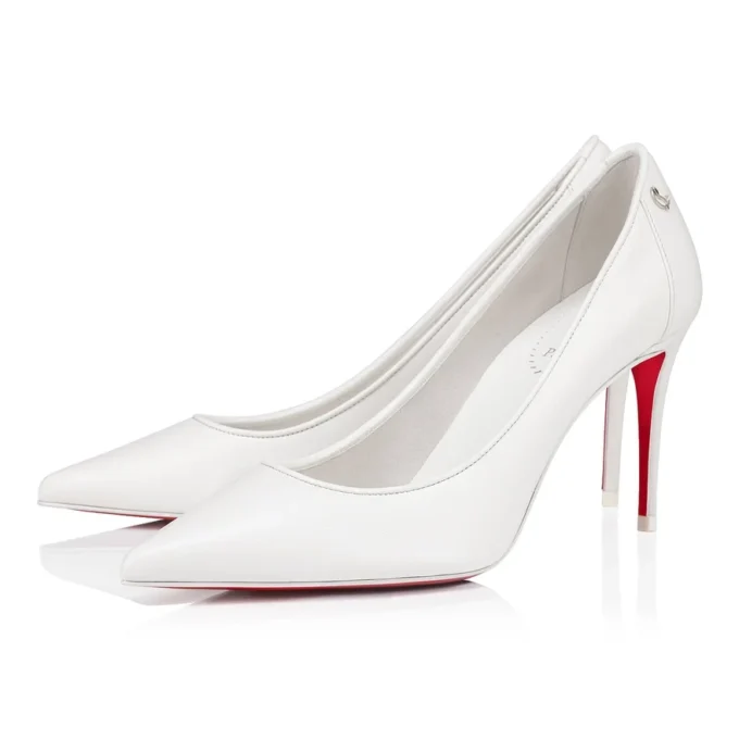 Sporty Kate – 85-mm-Pumps – Nappaleder – Bianco – Damen