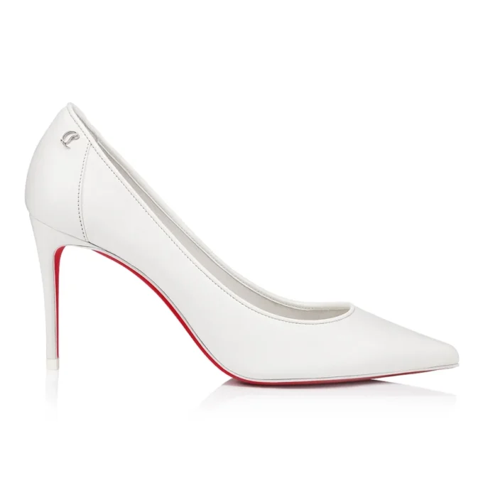 Sporty Kate – 85-mm-Pumps – Nappaleder – Bianco – Damen