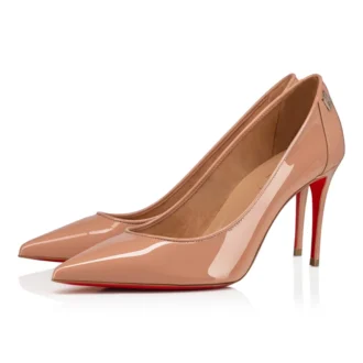 Sporty Kate – 85-mm-Pumps – Weiches Lackkalbsleder – Blush – Damen