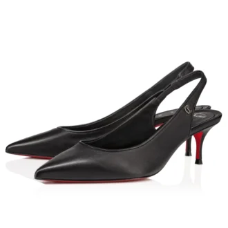 Sporty Kate Sling – 55-mm-Slingback-Pumps – Lamm-Nappaleder – Schwarz – Damen