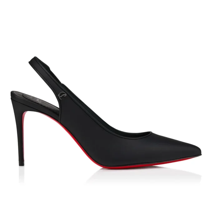 Sporty Kate Sling – 85 mm Slingback-Pumps – Lamm-Nappaleder – Schwarz – Damen