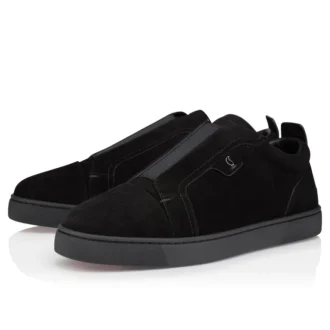 St Louis – Sneaker – Veau Velours – Schwarz – Herren