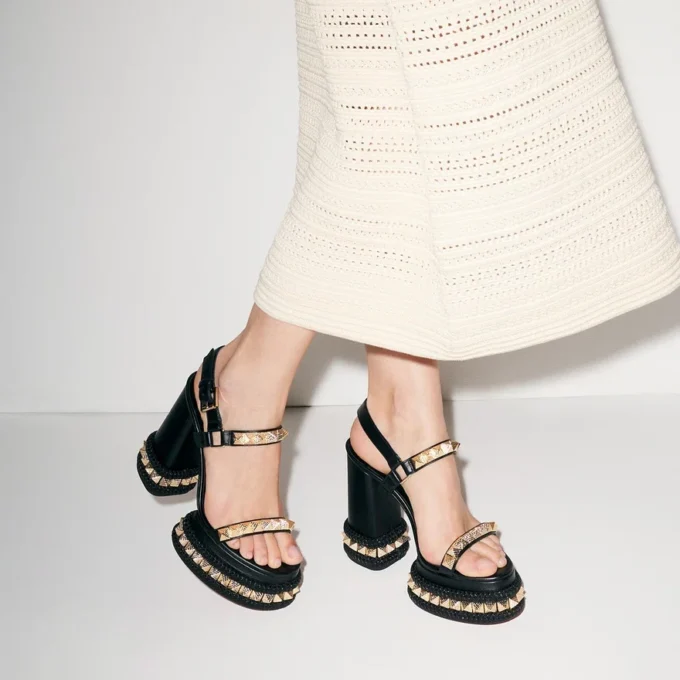 Superaclou – 130 mm Sandalen – Nappaleder – Schwarz – Damen Superaclou – 130 mm Sandalen – Nappaleder – Schwarz – Damen