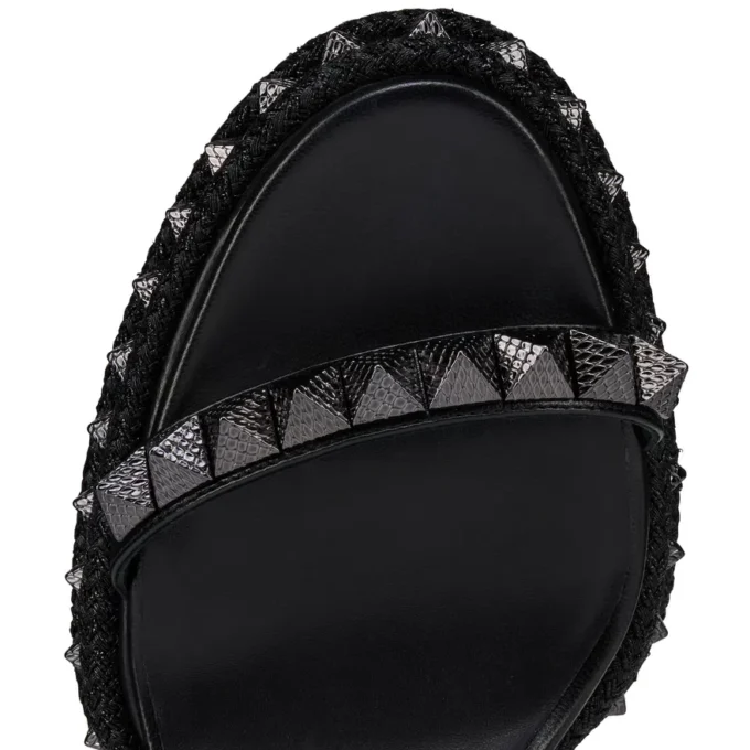 Superaclou – 85 mm Riemchensandalen – Lamm-Nappaleder – Schwarz – Damen Superaclou – 85 mm Riemchensandalen – Lamm-Nappaleder – Schwarz – Damen