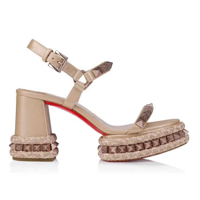 Superaclou – 85-mm-Riemchensandalen – Perlglanz-Nappaleder – Leche – Damen Superaclou – 85-mm-Riemchensandalen – Perlglanz-Nappaleder – Leche – Damen