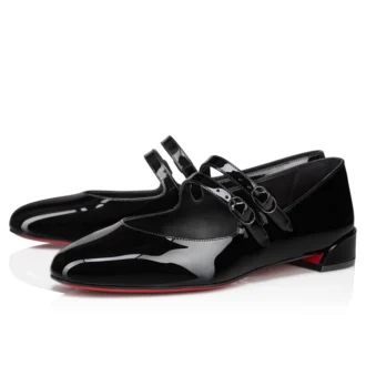 Sweet Jane – Ballerinas – Lackkalbsleder – Schwarz – Damen
