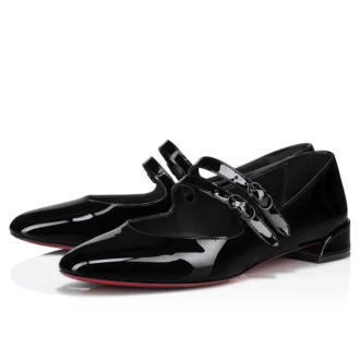 Sweet Jane – Ballerinas – Lackkalbsleder – Schwarz – Damen