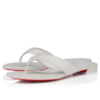 Sweet Janetonga – Zehensandalen – Lamm-Nappaleder – Bianco – Damen
