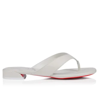 Sweet Janetonga – Zehensandalen – Lamm-Nappaleder – Bianco – Damen