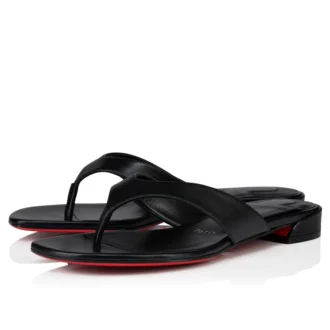 Sweet Janetonga – Zehensandalen – Lamm-Nappaleder – Schwarz – Damen