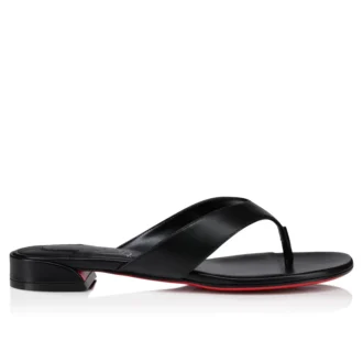 Sweet Janetonga – Zehensandalen – Lamm-Nappaleder – Schwarz – Damen