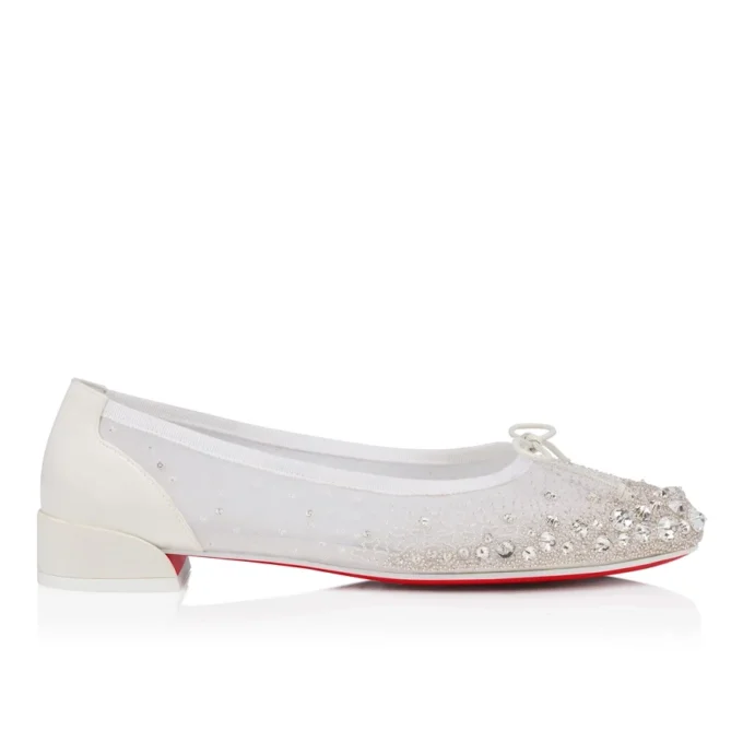 Sweetie Jane Sparkling – Ballerinas – Mesh und Strass – Bianco – Damen Sweetie Jane Sparkling – Ballerinas – Mesh und Strass – Bianco – Damen