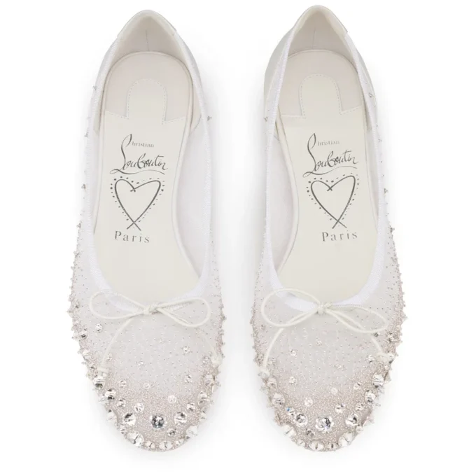 Sweetie Jane Sparkling – Ballerinas – Mesh und Strass – Bianco – Damen Sweetie Jane Sparkling – Ballerinas – Mesh und Strass – Bianco – Damen