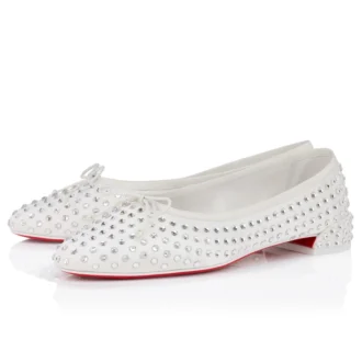 Sweetie Jane Strass Boum – Ballerinas – Krepp-Satin – Version Elfenbein – Damen