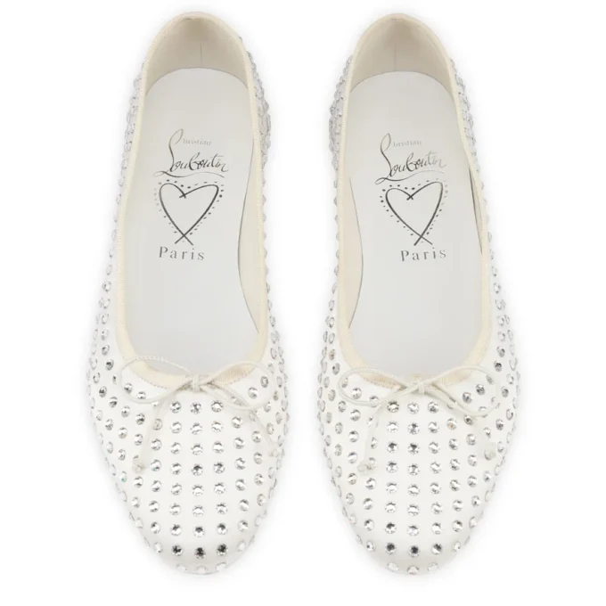 Sweetie Jane Strass Boum – Ballerinas – Krepp-Satin – Version Elfenbein – Damen Sweetie Jane Strass Boum – Ballerinas – Krepp-Satin – Version Elfenbein – Damen