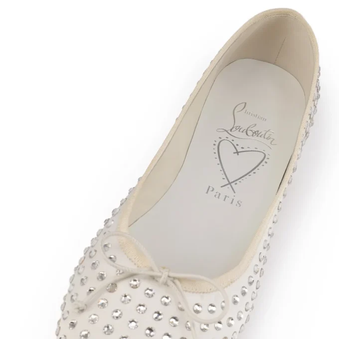 Sweetie Jane Strass Boum – Ballerinas – Krepp-Satin – Version Elfenbein – Damen Sweetie Jane Strass Boum – Ballerinas – Krepp-Satin – Version Elfenbein – Damen