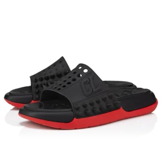 Take It Easy – Pantoletten – Gummi – Schwarz – Herren