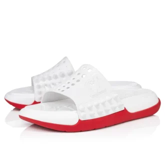 Take It Easy – Pantoletten – Gummi – Weiß – Herren