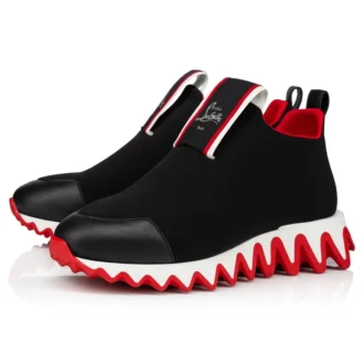 Tiketa Run – Sneaker – Kalbsleder und Neopren – Schwarz – Damen