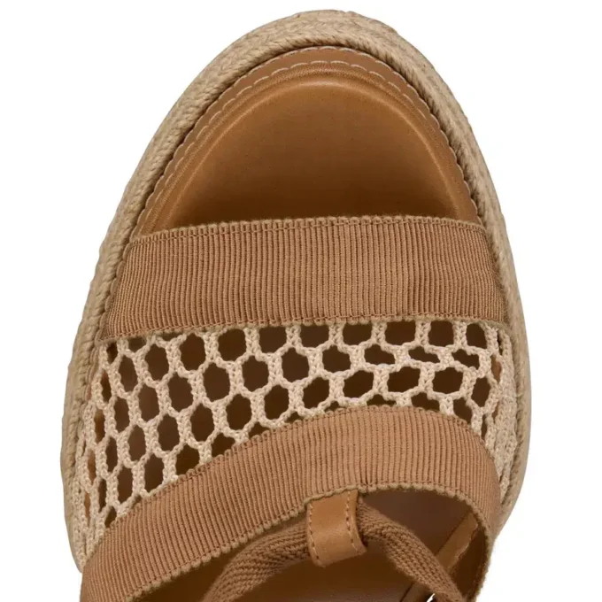 Toledissima – 130 mm Espadrilles – Mesh und gewachstes Kalbsleder – Lionne – Damen Toledissima – 130 mm Espadrilles – Mesh und gewachstes Kalbsleder – Lionne – Damen