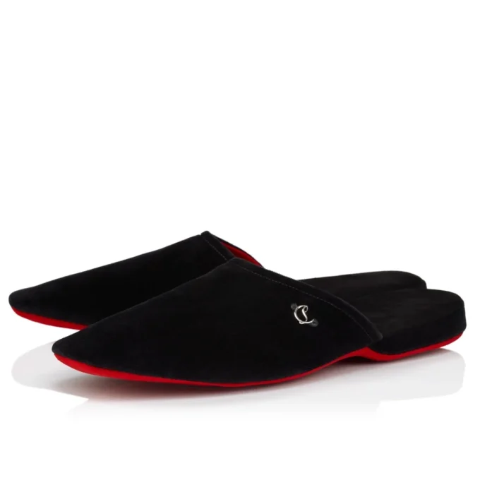 Tonton Dede – Slipper – Samt – Schwarz – Herren Tonton Dede – Slipper – Samt – Schwarz – Herren