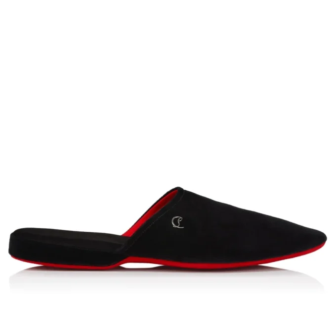 Tonton Dede – Slipper – Samt – Schwarz – Herren Tonton Dede – Slipper – Samt – Schwarz – Herren