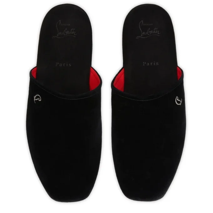 Tonton Dede – Slipper – Samt – Schwarz – Herren Tonton Dede – Slipper – Samt – Schwarz – Herren