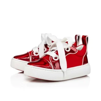 Toy Toy – Low-Top-Sneaker – Lackkalbsleder und Neopren – Loubi – Kinder
