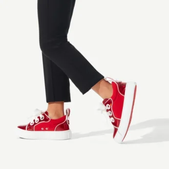 Toy Toy – Low-Top-Sneaker – Lackkalbsleder und Neopren – Loubi – Kinder