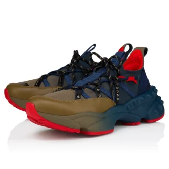 Trailnrun – Sneaker – Kalbsleder, Neopren und Mesh – Bronzo – Herren