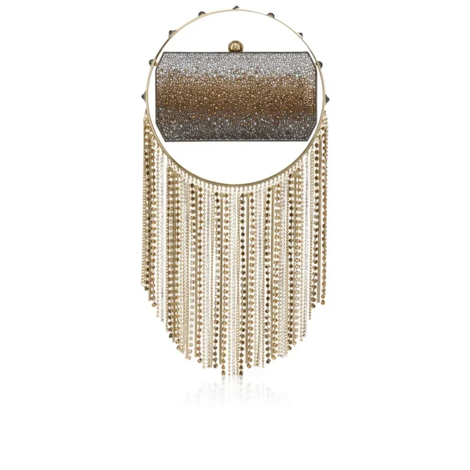 Trapeze – Clutch – Wildleder und Strass – Mehrfarbig Trapeze – Clutch – Wildleder und Strass – Mehrfarbig