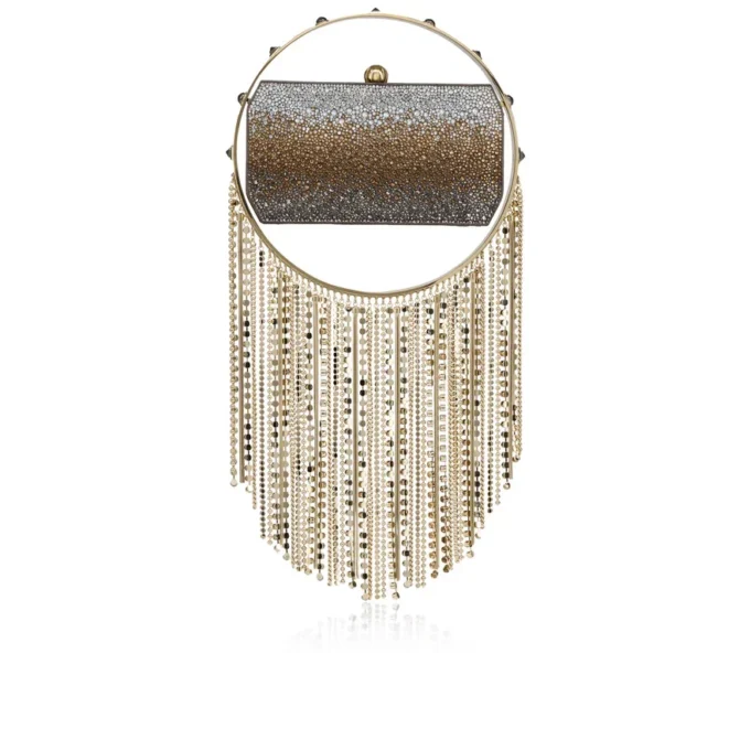 Trapeze – Clutch – Wildleder und Strass – Mehrfarbig Trapeze – Clutch – Wildleder und Strass – Mehrfarbig