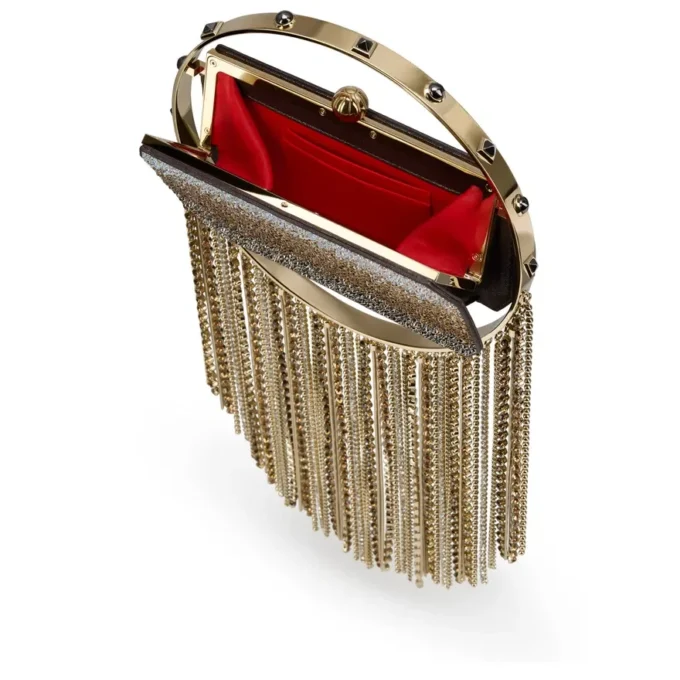 Trapeze – Clutch – Wildleder und Strass – Mehrfarbig Trapeze – Clutch – Wildleder und Strass – Mehrfarbig