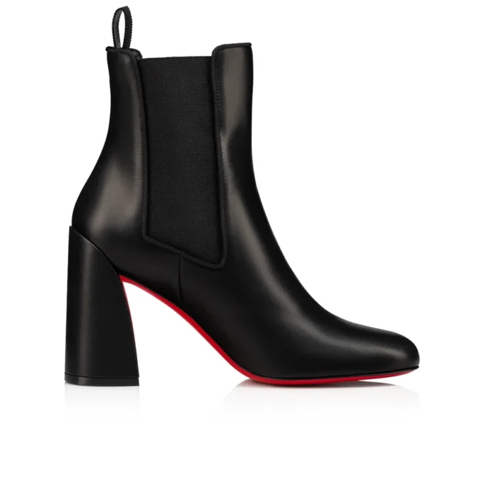 Turelastic – 84 mm niedrige Stiefel – Kalbsleder – Schwarz – Damen Turelastic – 84 mm niedrige Stiefel – Kalbsleder – Schwarz – Damen