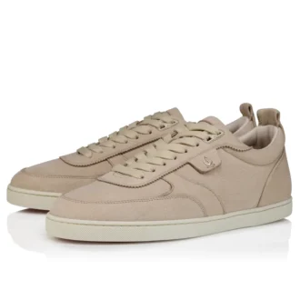 Tutti Rui – Sneaker – genarbtes Kalbsleder – Beige – Herren
