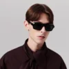 Unsere Georges Lb0027 – Sonnenbrille – Acetat – Glänzendes Schwarz Unsere Georges Lb0027 – Sonnenbrille – Acetat – Glänzendes Schwarz