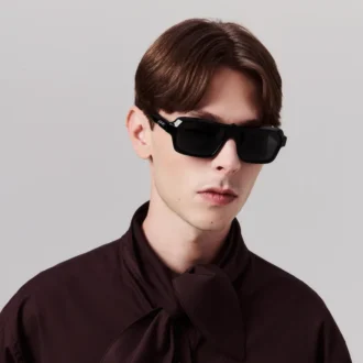 Unsere Georges Lb0027 – Sonnenbrille – Acetat – Glänzendes Schwarz