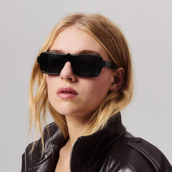 Unsere Georges Lb0027 – Sonnenbrille – Acetat – Glänzendes Schwarz Unsere Georges Lb0027 – Sonnenbrille – Acetat – Glänzendes Schwarz