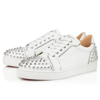 Vieira 2 – Sneaker – Kalbsleder und laminiertes Kalbsleder – Bianco – Damen