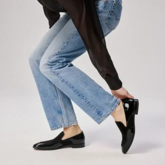 Yaki – Loafer – Lackkalbsleder und Veau-Velours – Schwarz – Herren Yaki – Loafer – Lackkalbsleder und Veau-Velours – Schwarz – Herren