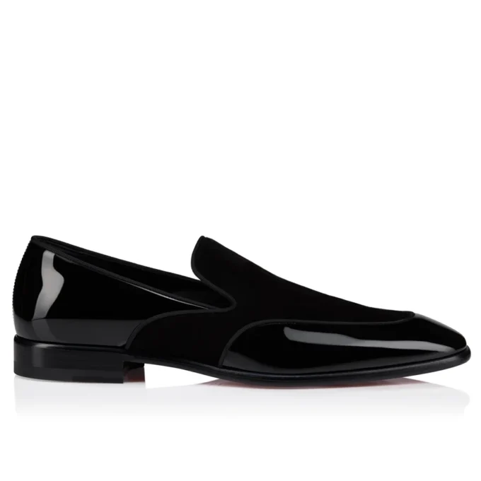 Yaki – Loafer – Lackkalbsleder und Veau-Velours – Schwarz – Herren Yaki – Loafer – Lackkalbsleder und Veau-Velours – Schwarz – Herren